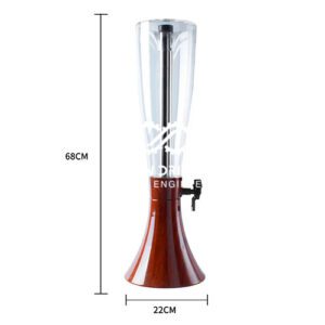Beer Tower Dispenser 4L wooden 5